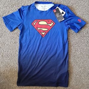 NEW Under Armour Superman Boys XL 16 Sports T-Shirt